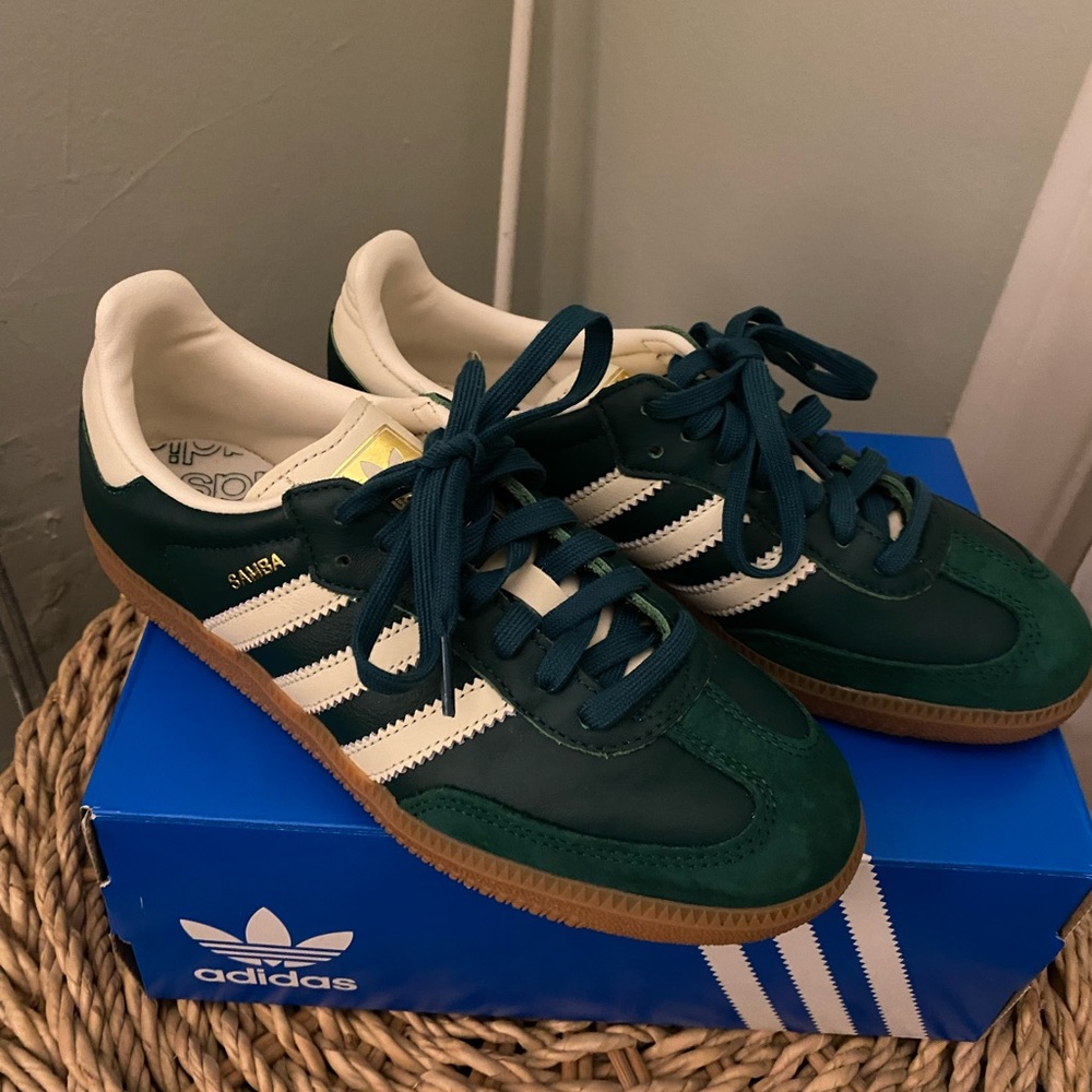 Adidas Originals Samba OG "Collegiate Green/Cream" Sneakers